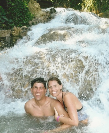 Sariah and Aaron at the Dunns River Falls